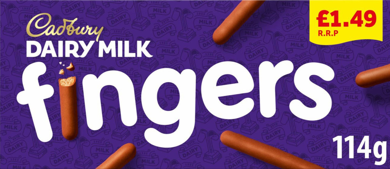 Cadburys Fingers Milk Chocolate Biscuits 114g | High Quality Chocolate & Sweets Online - Product Image Cadburys Fingers Milk Chocolate Biscuits 114g | High Quality Chocolate & Sweets Online - Product Image